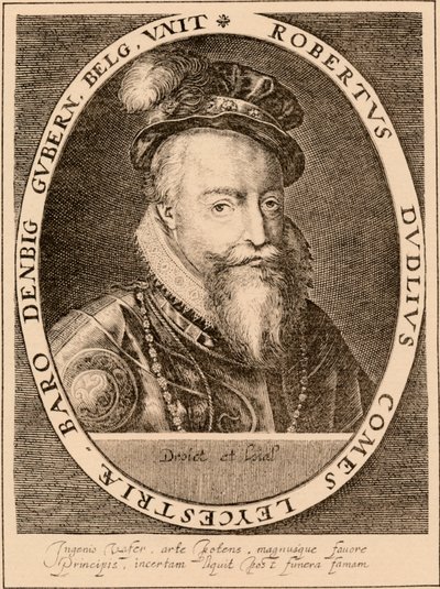 罗伯特·杜德利（Robert Dudley），莱斯特第一伯爵1532331588，英国贵族，1889年 作者 不明