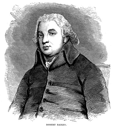 罗伯特·雷克斯（Robert Raikes），英国慈善家和出版商，1780年1880年 作者 不明
