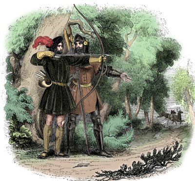 罗宾汉（Robin Hood），传说中的英国民间英雄和野蛮分子，19世纪初期是穷人的拥护者 作者 不明