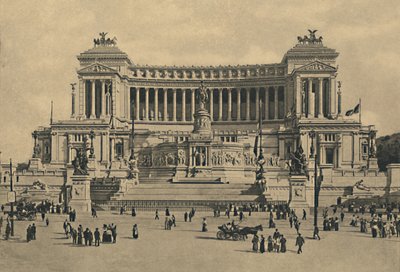 罗马-威尼斯广场。维克多·伊曼纽尔二世纪念碑，1910年。 作者 不明