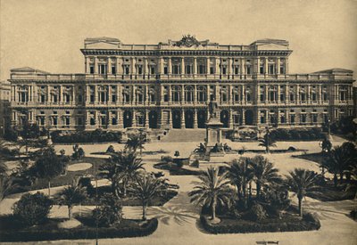 罗马-Prati di Castello。卡尔德里尼（Calderini）的新法院和卡沃尔雕像（1910年） 作者 不明