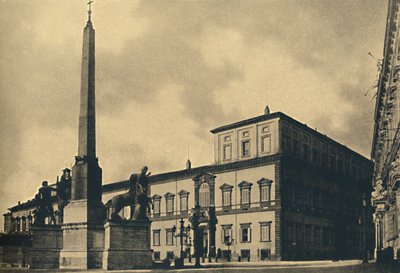 罗马-基里纳尔宫和喷泉，1910年。 作者 不明