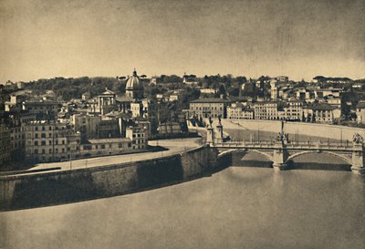 罗马-维克多·伊曼纽尔新桥的景色，1910年 作者 不明