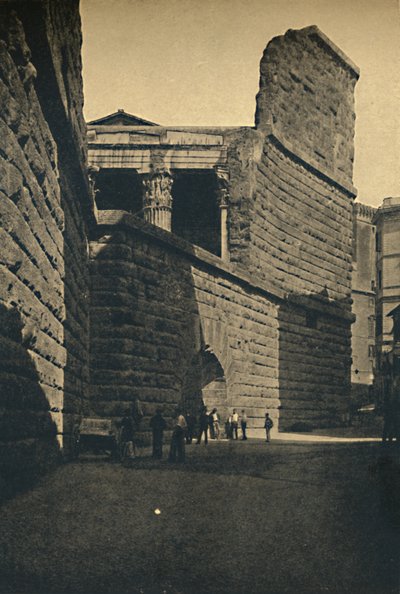 罗马-奥古斯都论坛墙，1910年 作者 不明