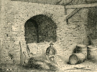 塔山上的罗马墙，c1872年。 作者 不明