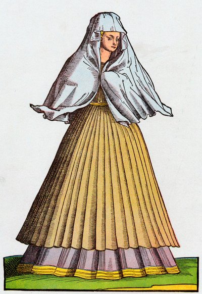 罗马妓女或妓女穿着街头服饰，十六世纪 作者 不明