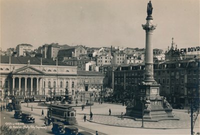 罗西欧广场（Rossio Square），葡萄牙里斯本，1936年 作者 不明
