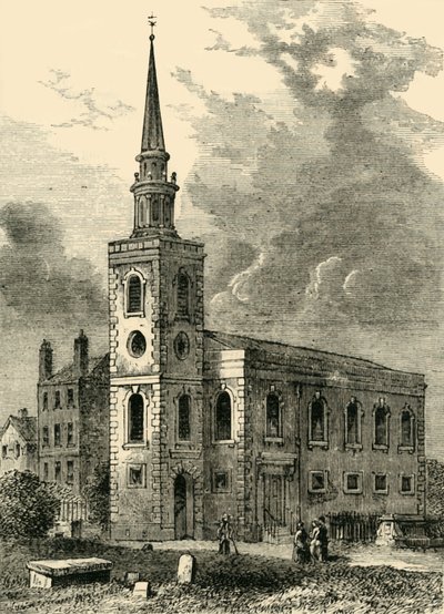罗瑟斯教堂（Rotherhithe Church），1750年，c1878年。 作者 不明