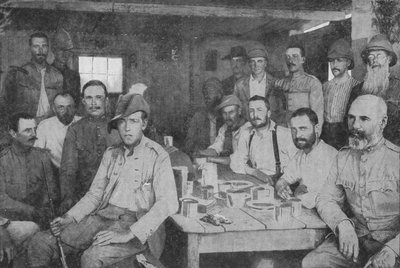 在Modder River上粗暴对待：第三手榴弹兵卫队的军官混乱，1902年 作者 不明