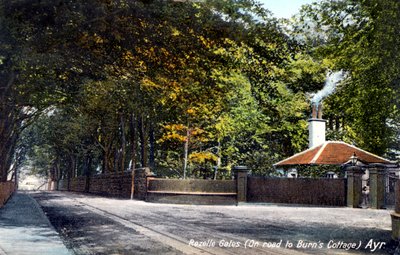 罗泽尔·盖茨（Rozelle Gates），通往伯恩斯小屋（Burns Cottage）的路上，艾尔，艾尔郡，1913年 作者 不明