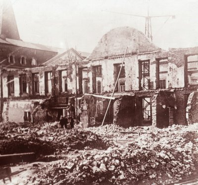 废墟，比利时鲁汶，c1914-c1918 作者 不明