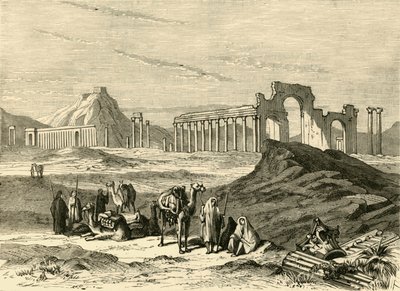 巴尔米拉遗址，1890年。 作者 不明
