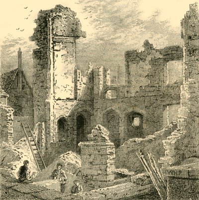 圣克莱尔修道院的遗址，c1872。 作者 不明