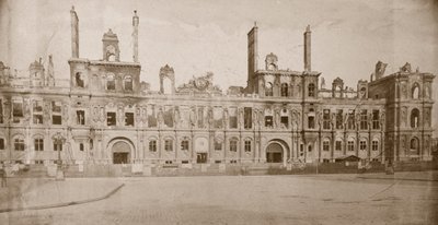 巴黎维尔酒店的废墟，1871年5月 作者 不明