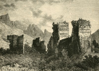 老城墙遗址，安提阿，1890年。 作者 不明