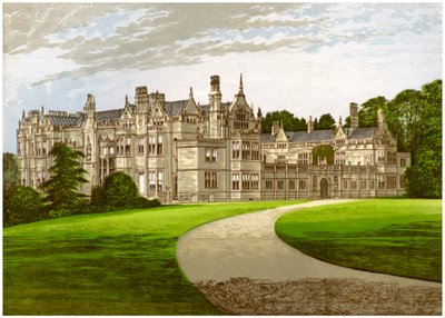 Rushton Hall，北安普敦郡，Clarke-Thornhall家族的住所，c1880 作者 不明