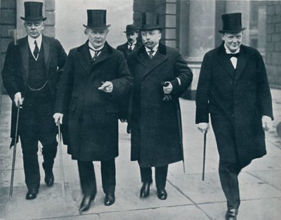 英国英格兰财政大臣：巴克（M. Bark）前往下议院，1914年 作者 不明