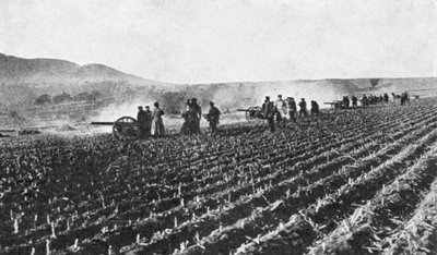1904-5年的日俄战争，小米地区的俄罗斯野战炮 作者 不明