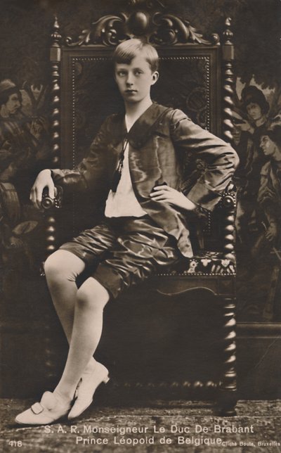 HRH比利时布拉本特王子利奥波德的最高牧师公爵，约1910年。 作者 Unbekannt