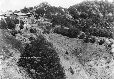 查克拉（Sakra Bata）的萨达尔·巴扎尔（Sadar Bazar）和卡拉纳山（Kalana Hill），1917年 作者 不明