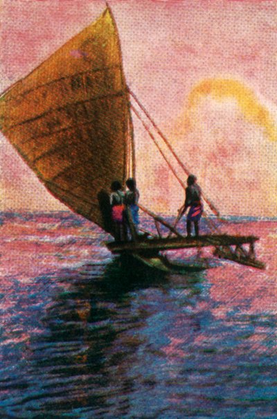 斐济帆船，约摄于1928年。 作者 不明