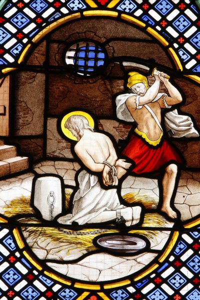 Saint-Corentin (Saint Corentin) cathedral, Quimper Stained glass : death of John the Baptist, Quimper, France 作者 不明
