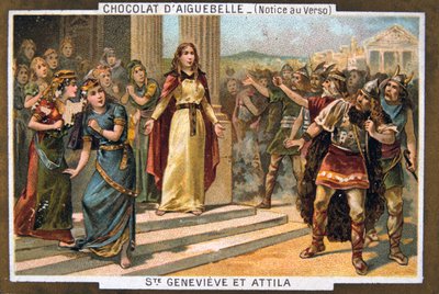 圣吉纳维芙（Saint Genevieve）和阿提拉（Attila），约建于公元451年 作者 不明