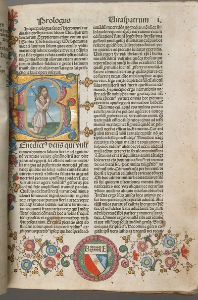 圣杰罗姆的《教父生活》，1483年。 作者 不明