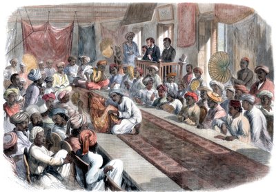 1860年在加尔各答出售珍贵的政府礼物和勒克瑙珠宝 作者 Unbekannt