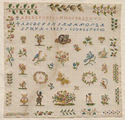 采样器，1827年。 作者 不明