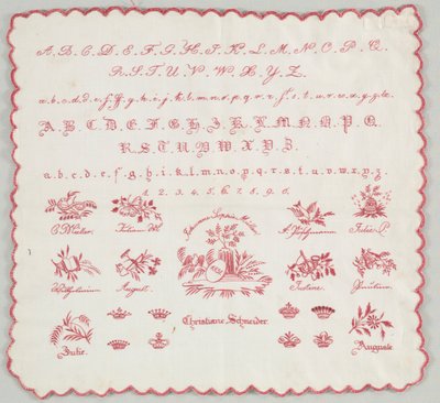 采样器，1831年。 作者 不明