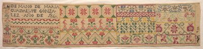 采样器，1840年。 作者 不明