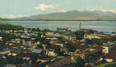 古巴圣地亚哥部分视图，c1910。 作者 不明