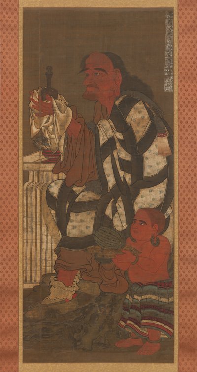 Satsubari，十六世纪的第二个罗汉，十四世纪末。 作者 不明