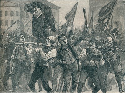 1906年，贝尔法斯特骚乱中的一幕。 作者 不明
