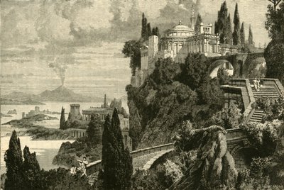1890年，在巴拉约附近的Misenum角风景。 作者 不明