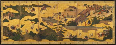 伊势传说的场景，1600年代中期。 作者 不明