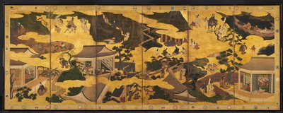 伊势传说的场景，1600年代中期。 作者 不明