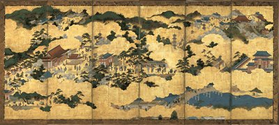 约于1690年，京都及其周边地区的风光 作者 不明