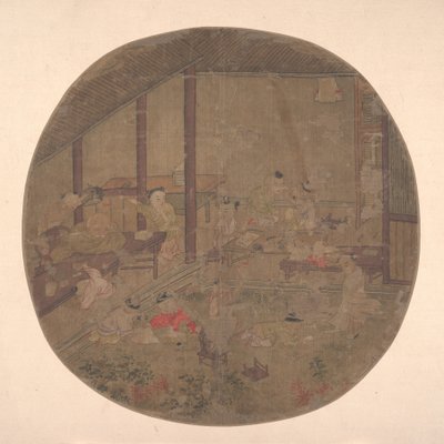 学校场景。 作者 不明