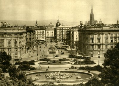 Schwarzenbergplatz，维也纳，奥地利，c1935年。 作者 不明