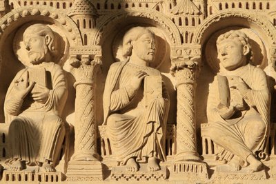 Sculptures. Door of the southern entrance. St. Stephen