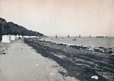 海景-海水浴场和悬浮码头，1895年 作者 不明