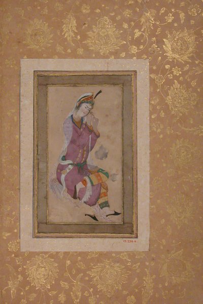 坐着的女人卷发，16世纪末至17世纪初。 作者 不明