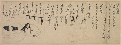 源氏物语故事卷，1400年代。 作者 不明