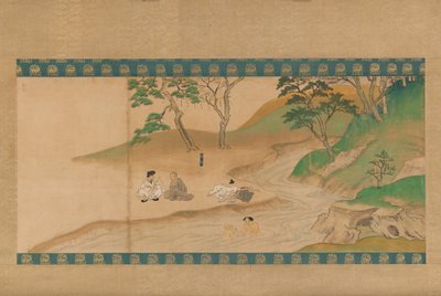 晋王寺恩赐绘卷科宁书院部分，14世纪初。 作者 不明
