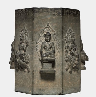 唐朝618-907年，达拉尼柱子的剖面。 作者 不明