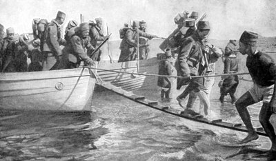 第一次世界大战，1915年，塞内加尔士兵踏上埃及海岸 作者 不明