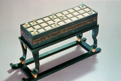 Senet游戏板，来自18世纪图坦卡蒙墓 作者 不明
