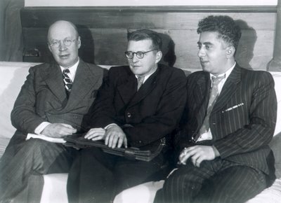 Sergei Prokofiev，Dmitri Shostakovich和Aram Khachaturian，俄罗斯作曲家，1945年 作者 不明